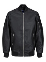 JJROCKY PU BOMBER JNR 12223383 - BLACK / 152 - ABBIGLIAMENTO