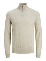 JJEEMIL KNIT HALF ZIP NOOS 12189339 - MAGLIERIA & FELPE