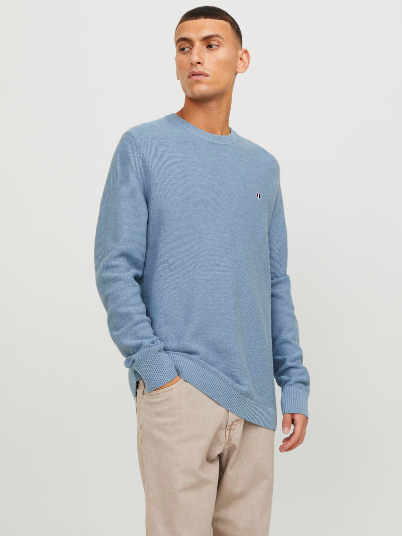 JPRBLUROY KNIT CREW 12226614 - MAGLIERIA & FELPE UOMO