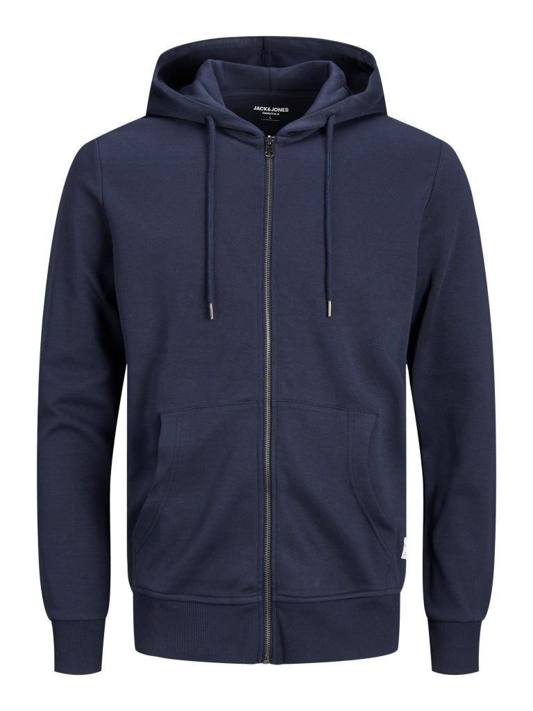 Jack & Jones JJEBASIC SWEAT ZIP HOOD NOOS 12181901 - Navy 