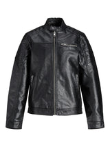 Jack & Jones JJEROCKY JACKET JNR 12173956 - Black PU / 152 -