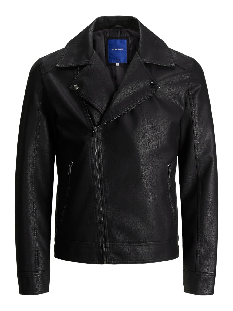 Jack & Jones JORNOLAN BIKER JACKET NOOS 12185005 - BLACK / S