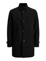 JPRBLAMELTON WOOL COAT STS - L- / Black - GIUBBOTTO UOMO