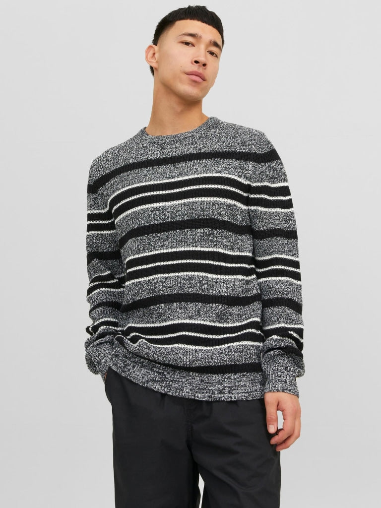 JCOTWIST STRIPED KNIT CREW NECK 12243000 - MAGLIERIA & FELPE