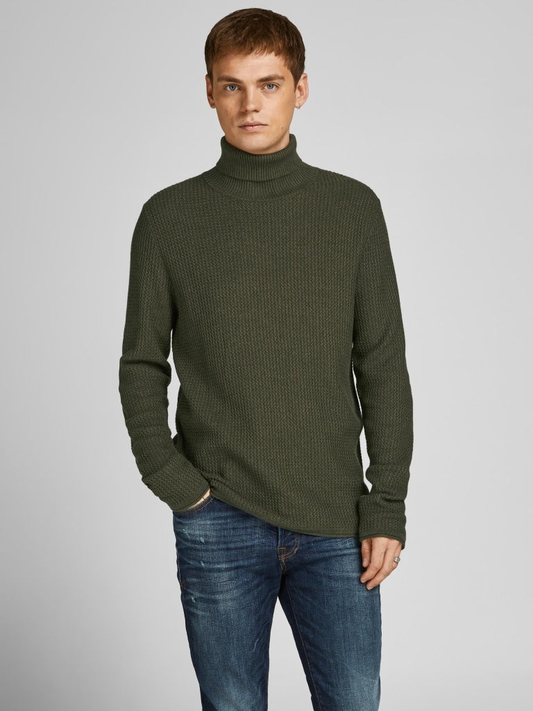 JPRBLUCARLOS KNIT ROLL NECK 12199940 - MAGLIERIA & FELPE