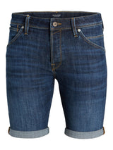 JJIRICK JJFOX 12226231 - Dark Blue Denim / S - BERMUDA UOMO