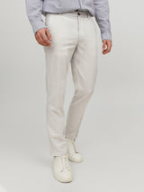 JPSTOLLIE JJDAVE LINEN DEK 12229227 - PANTALONE UOMO