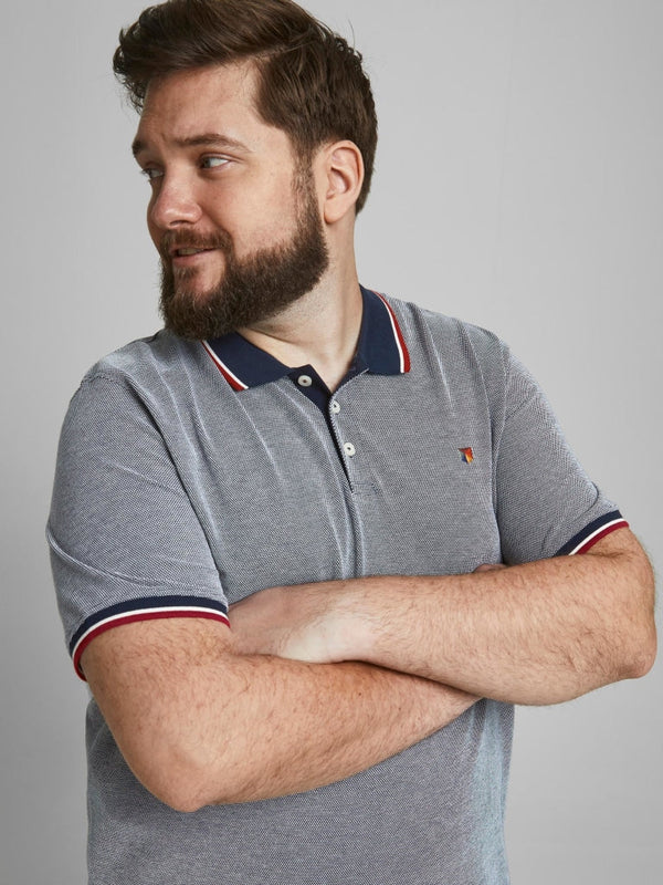 Jack & Jones Plus Polo Uomo TAGLIE FORTI 12177406 - Mood 