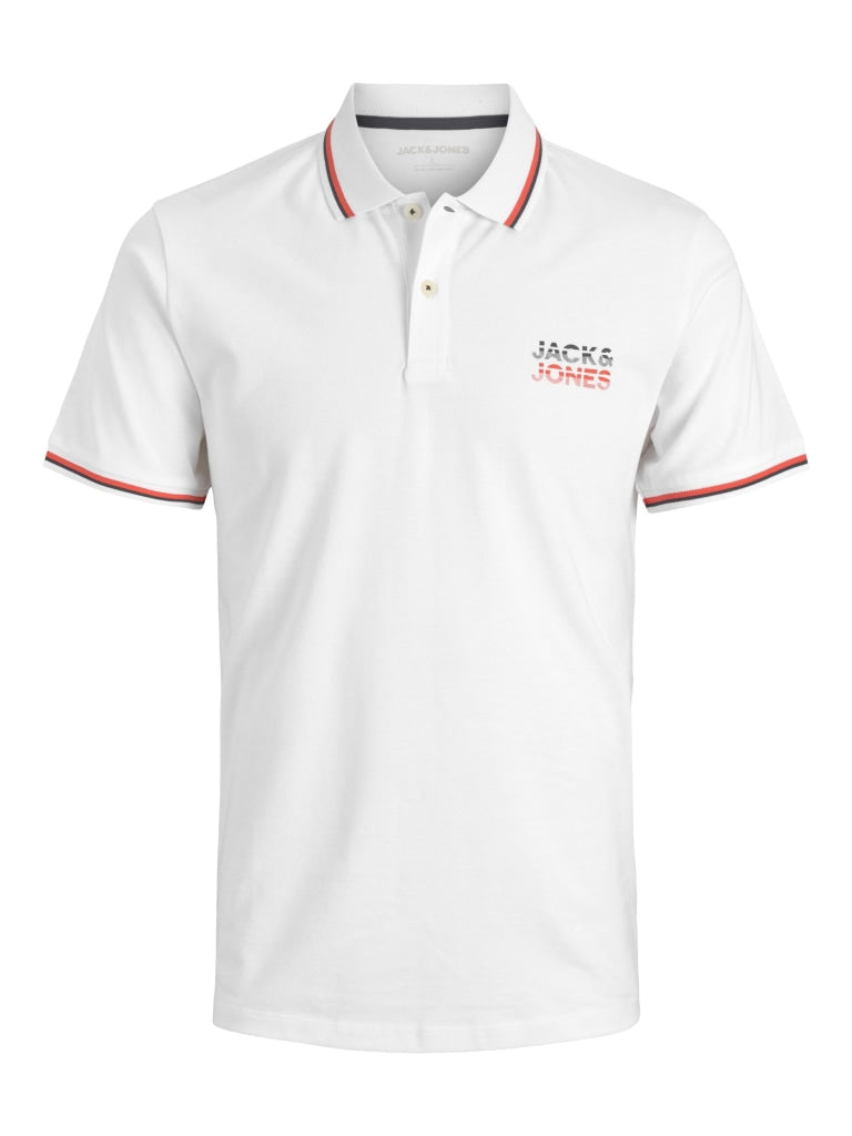 JJATLAS POLO SS JNR 12224232 - WHITE / 152 - ABBIGLIAMENTO