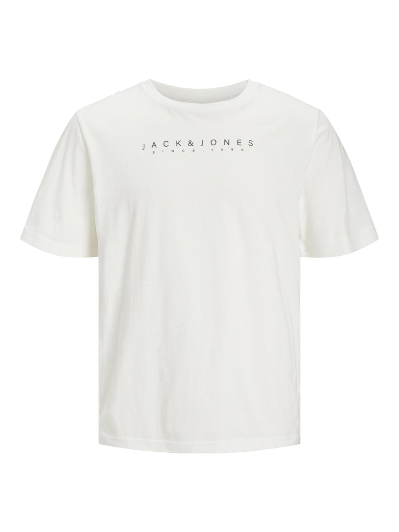 JJSETRA TEE SS CREW NECK PLS 12254904 - Cloud Dancer / EU2XL