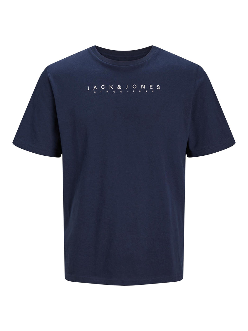 JJSETRA TEE SS CREW NECK PLS 12254904 - Navy Blazer / EU2XL