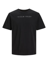 JJSETRA TEE SS CREW NECK 12247985 - BLACK / L- - T-SHIRT &