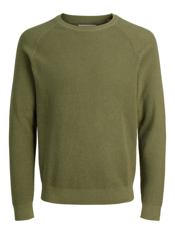 JCOCLASSIC WAFFLE KNIT CREW NECK JNR 12215957 - Four Leaf 