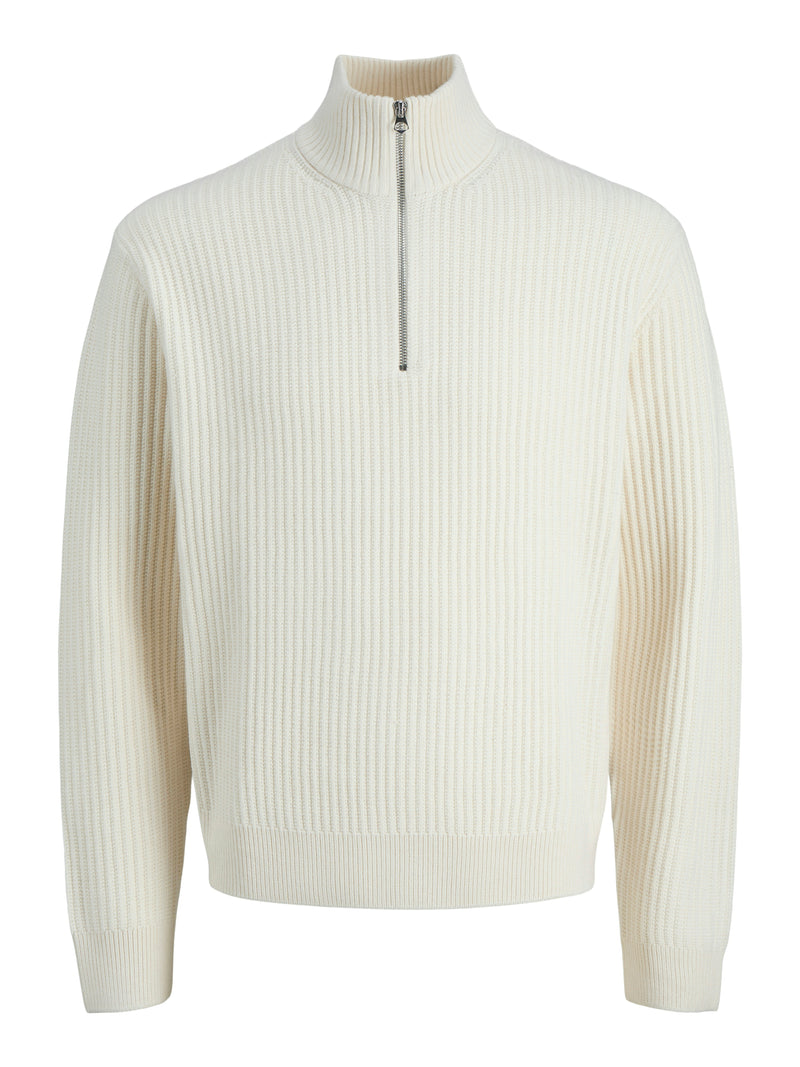 JCOGRID KNIT HALF ZIP 12283177 - MAGLIERIA & FELPE UOMO