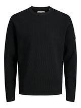 JCOSTANCE KNIT BADGE CREW NECK 12283677 - MAGLIERIA & FELPE