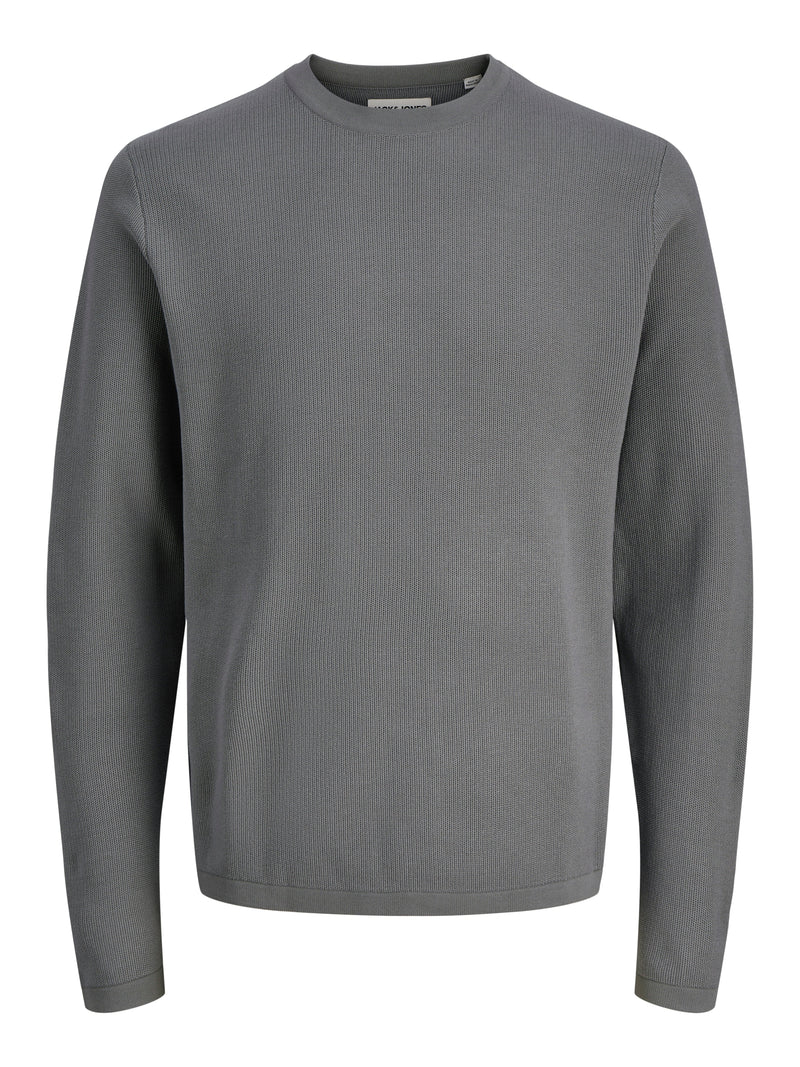JCOSTANCE KNIT BADGE CREW NECK 12283677 - MAGLIERIA & FELPE