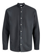 JJEBREEZE LINEN BLEND BAND SHIRT L/S SN 12288601 - CAMICIA