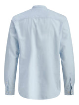 JJEBREEZE LINEN BLEND BAND SHIRT L/S SN 12288601 - CAMICIA