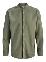 JJEBREEZE LINEN BLEND BAND SHIRT L/S SN 12288601 - CAMICIA