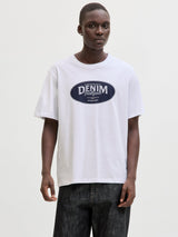 JJEDOVER DENIM TEE SS O-NECK SN 12290417 - T-SHIRT & POLO