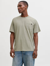 JJEDOVER SLUB TEE SS NOOS 12288897 - T-SHIRT & POLO UOMO