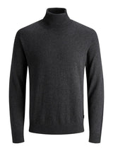 JJEEMIL KNIT ROLL NECK NOOS 12157417 - L- / Dark Grey 