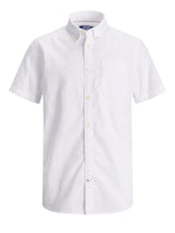 JJEOXFORD SHIRT S/S ES21 JR 12188691 - 128 / WHITE - 