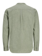 JJESUMMER LINEN BLEND BAND SHIRT L/S SN 12289184 - CAMICIA