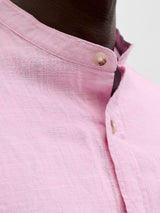 JJESUMMER LINEN BLEND BAND SHIRT L/S SN 12289184 - CAMICIA