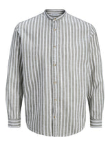JJESUMMER LINEN BLEND BAND SHIRT L/S SN 12289184 - CAMICIA