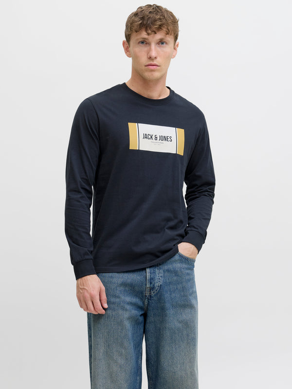 JJHAYATO TEE LS CREW NECK BTS 12282290 T SHIRT & POLO UOMO
