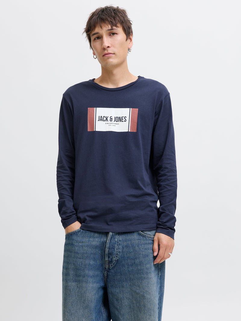 JJHAYATO TEE LS CREW NECK BTS 12282290 T SHIRT & POLO UOMO