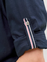 JJHENRY SLUB DETAIL SHIRT LS 12289197 - CAMICIA UOMO