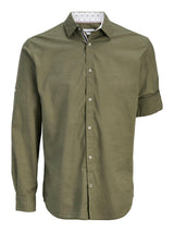 JJHENRY SLUB DETAIL SHIRT LS 12289197 - CAMICIA UOMO