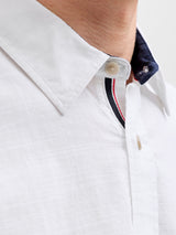 JJHENRY SLUB DETAIL SHIRT LS 12289197 - CAMICIA UOMO