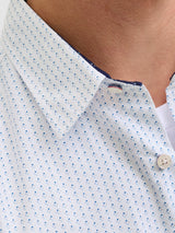 JJMATHEO DETAIL PRINT SHIRT LS 12289342 - CAMICIA UOMO