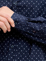 JJMATHEO DETAIL PRINT SHIRT LS 12289342 - CAMICIA UOMO