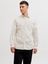 JJMATHEO DETAIL PRINT SHIRT LS 12289342 - CAMICIA UOMO