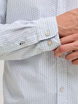 JJMATHEO DETAIL PRINT SHIRT LS 12289342 - CAMICIA UOMO