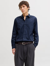 JJMATHEO DETAIL PRINT SHIRT LS 12289342 - CAMICIA UOMO