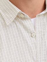 JJMATHEO DETAIL PRINT SHIRT LS 12289342 - CAMICIA UOMO