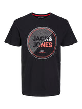 JJRALF TEE SS CREW NECK 12221002 - BLACK / XS - T-SHIRT &