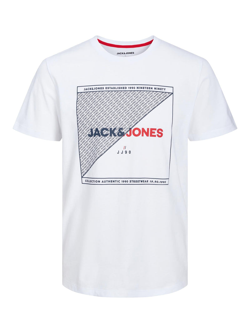 JJRALF TEE SS CREW NECK 12221002 - WHITE / XS - T-SHIRT &