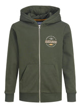 JJSTAMP SWEAT ZIP HOOD SMALL JNR 12213320 - Harvest Gold / 