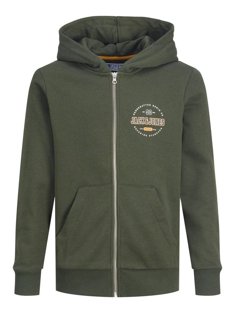 JJSTAMP SWEAT ZIP HOOD SMALL JNR 12213320 - Harvest Gold / 