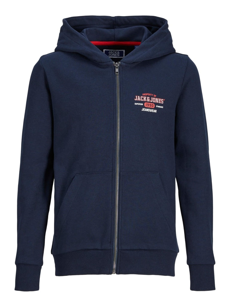 JJSTAMP SWEAT ZIP HOOD SMALL JNR 12213320 - Navy Blazer / 