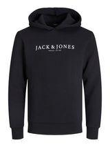 JPRBLAAUGUST LOGO SWEAT HOOD FST PS 12222983 - BLACK / EU2XL