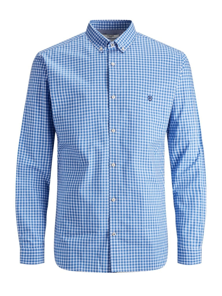 JPRBLAGINGHAM CLASSIC SHIRT L/S - 12171303 - L- / Blue 