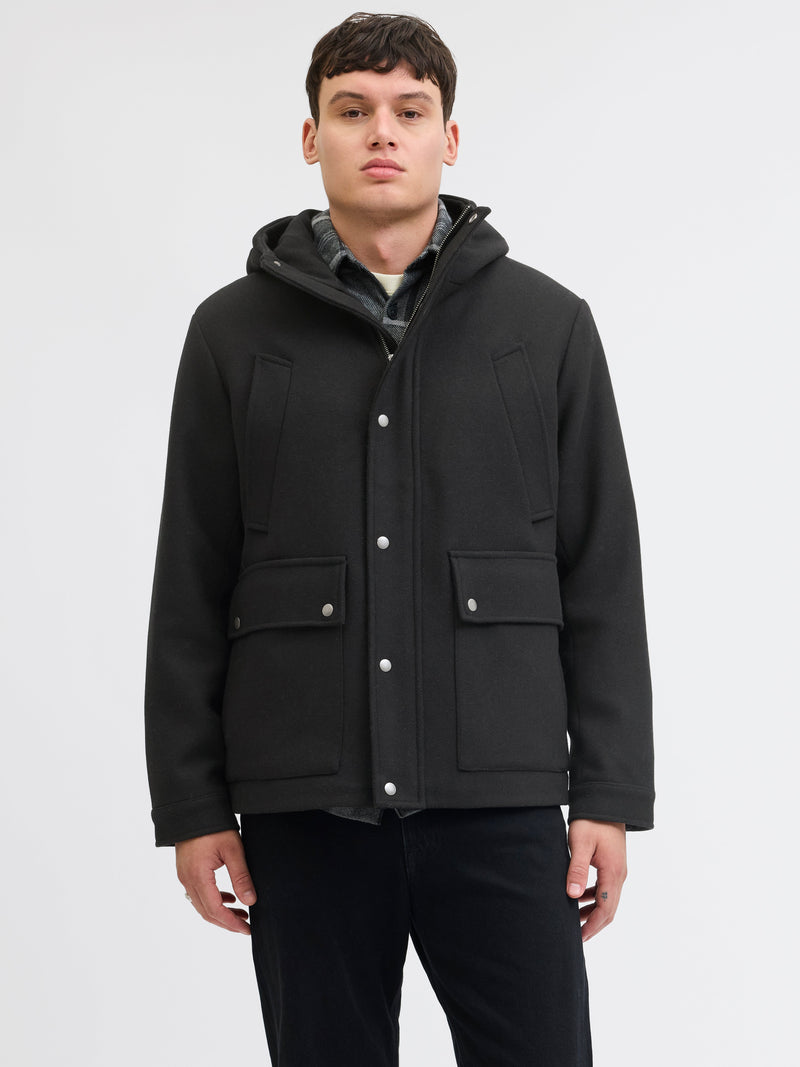 JPRBLAJESS WOOL BLEND PARKA 12282159 - GIUBBOTTO UOMO