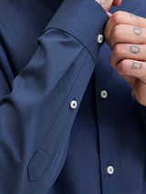 JPRBLAPARKER DETAIL L/S SHIRT NOOS 12260641 - CAMICIA UOMO